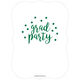 Green Grad Party Confetti Dot Invitations Image 2 of 2